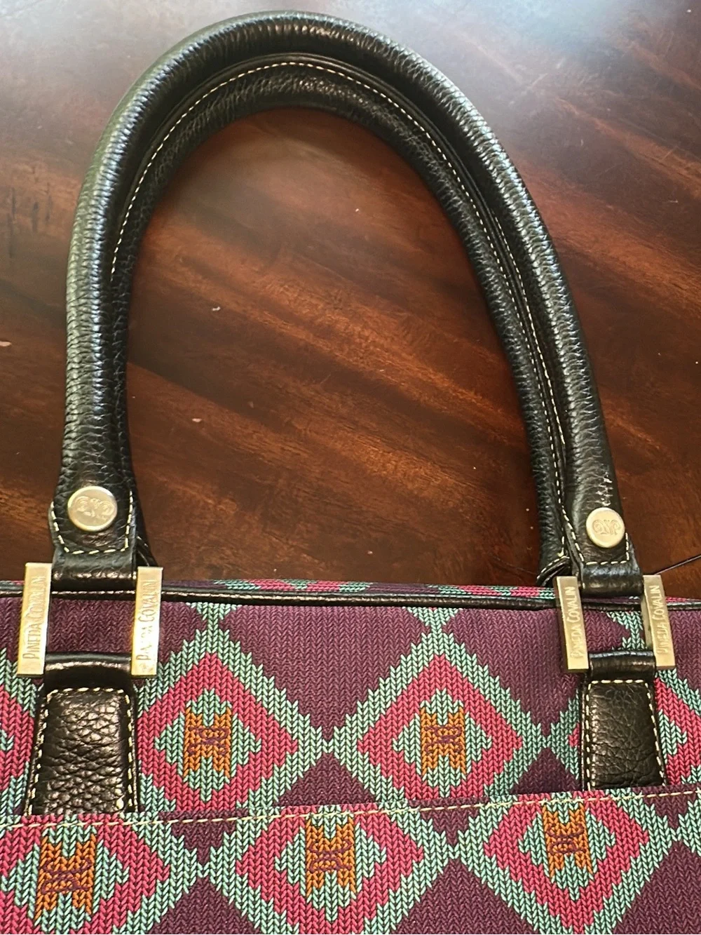 Pineda Covalin continental laptop/travel bag canvas and leather trims. (Bags24)